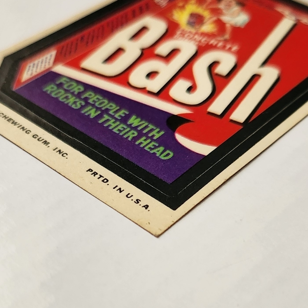✨ Vintage 1970s Wacky Packages Sticker - "Bash" Concrete Detergent - Picture 9 of 12